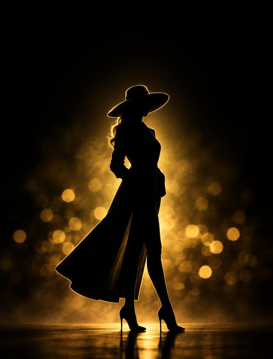 Silhouette of the surprise guest host